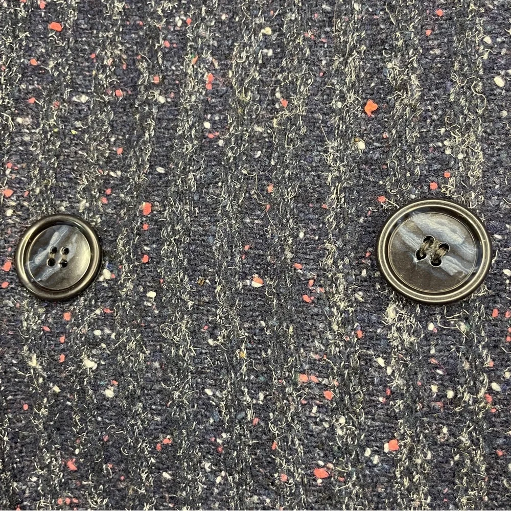 Vintage 80s Saril Ltd. Tweed Ribbed Knit Cuffs Jacket - Picture 7 of 16